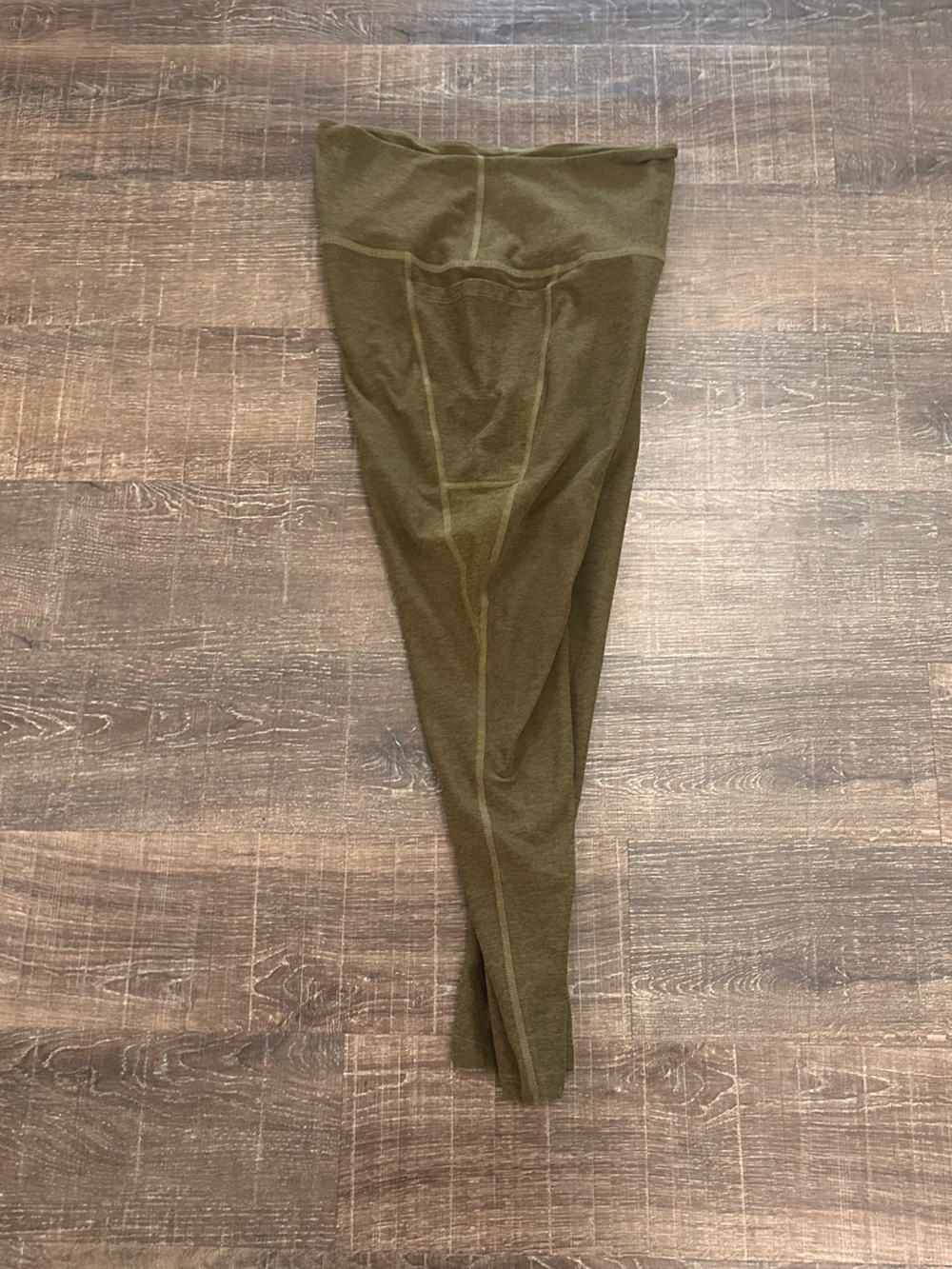 Beyond Yoga Spacedye Out of Pocket High Waisted Olive Green Leggings Size XL - Picture 3 of 5